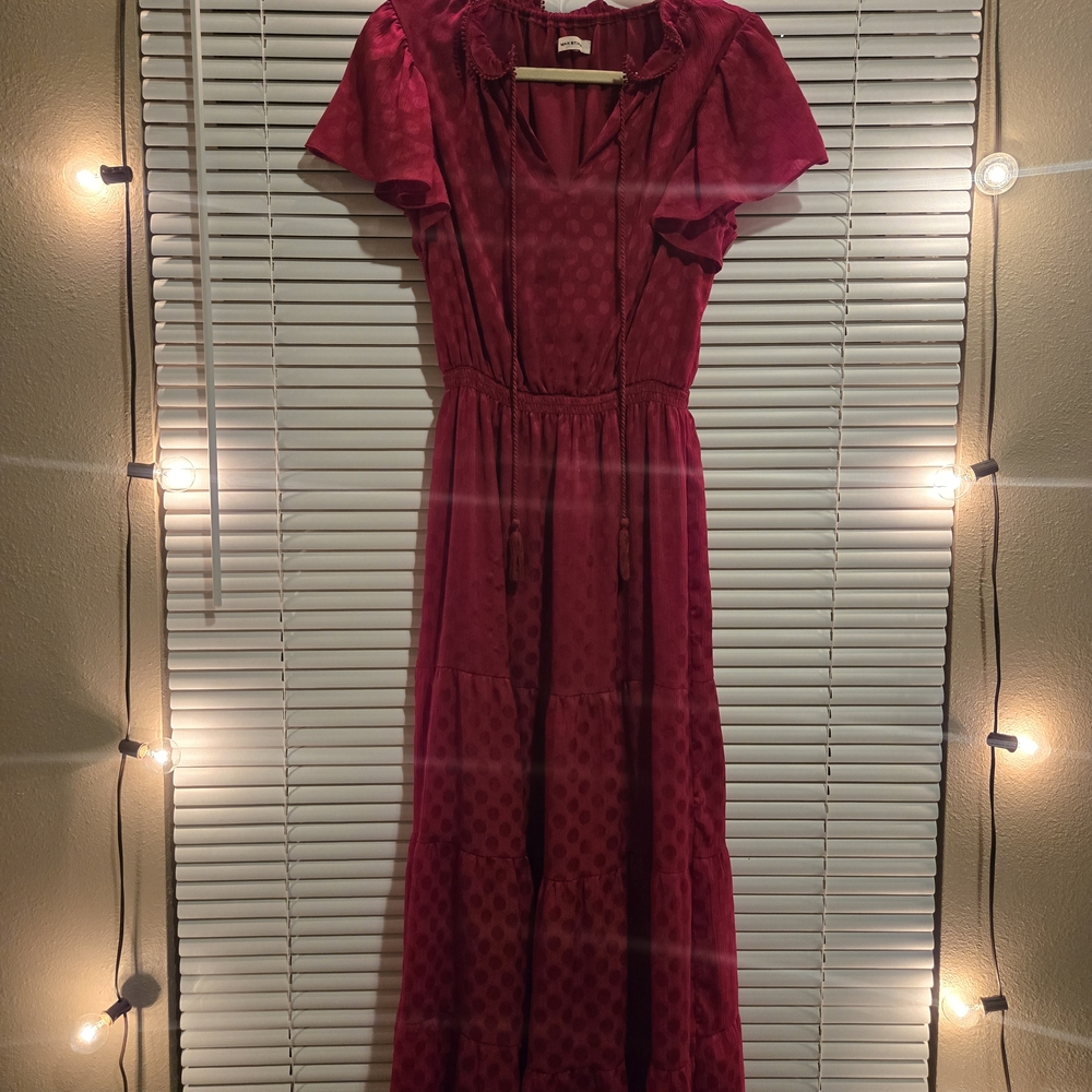 Elegant Red Maxi Dress